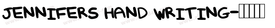 Jennifers Hand Writing字体转换